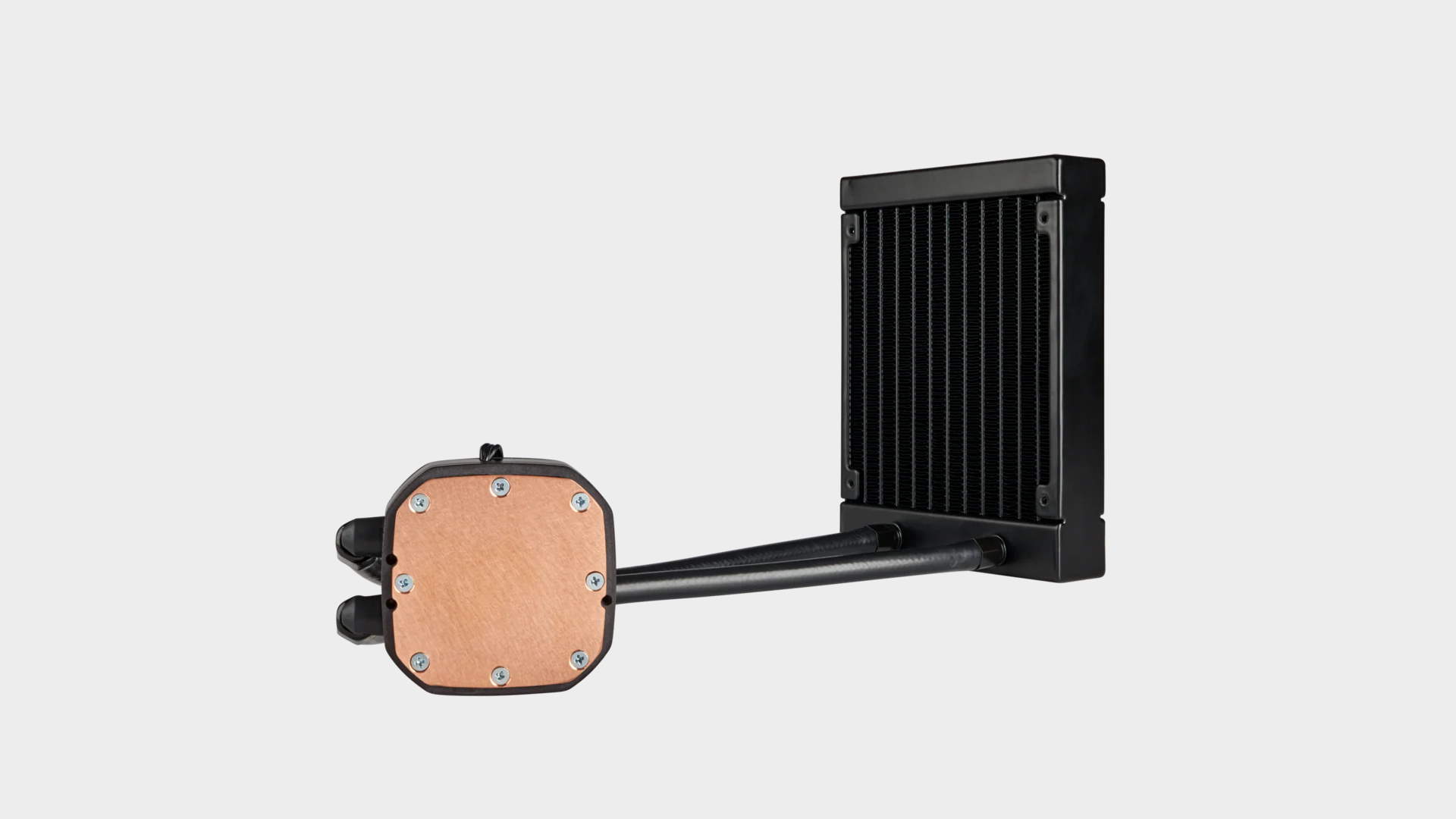 Corsair H60 AIO CPU cooler on a blank background