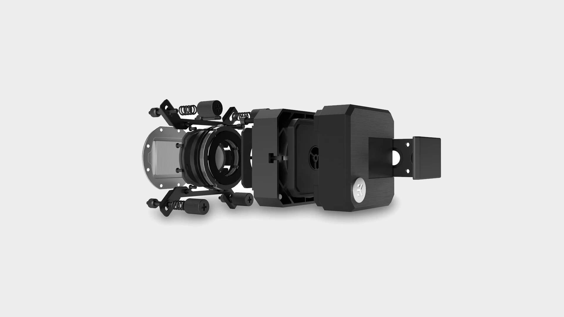EK-AIO Basic 240 liquid AIO CPU cooler exploded diagram of pump