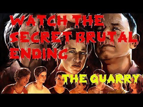 The Quarry Secret Ending CUTSCENE BRUTAL The Quarry BAD ENDING PS5