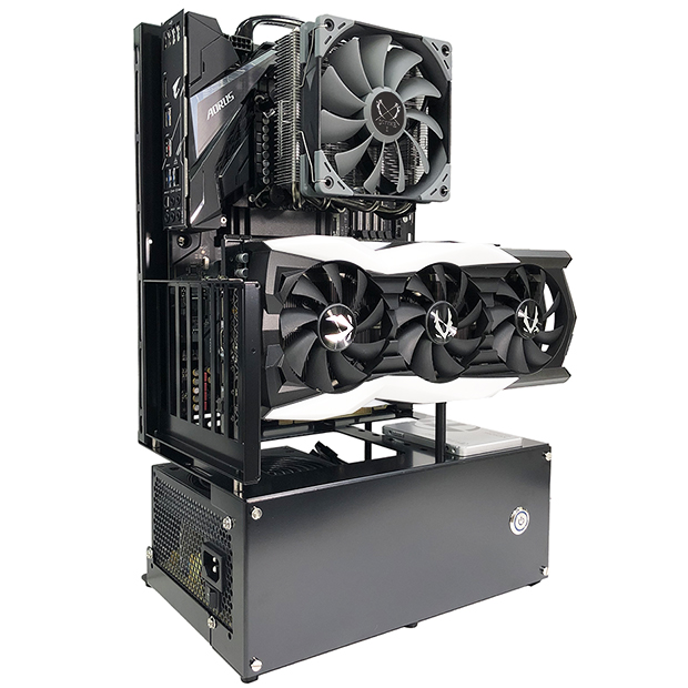 alt view of N frame case without monitor but with components