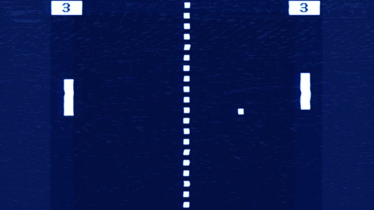 Image of the game Pong.