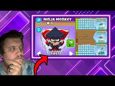 This Is What A Ninja Monkey Look Like With Infinity Ascended Upgrades - Bloons Tower Defense 6
