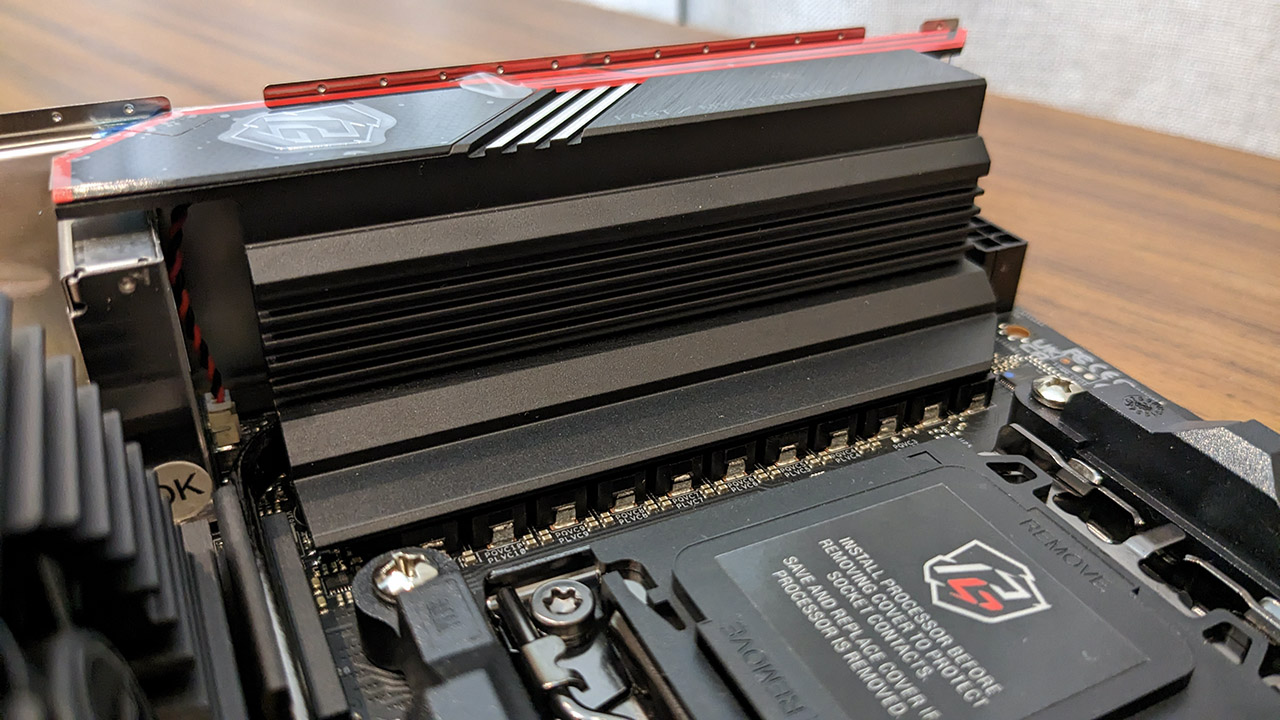 Asrock B650E PG-ITX WIFI VRM heatsink