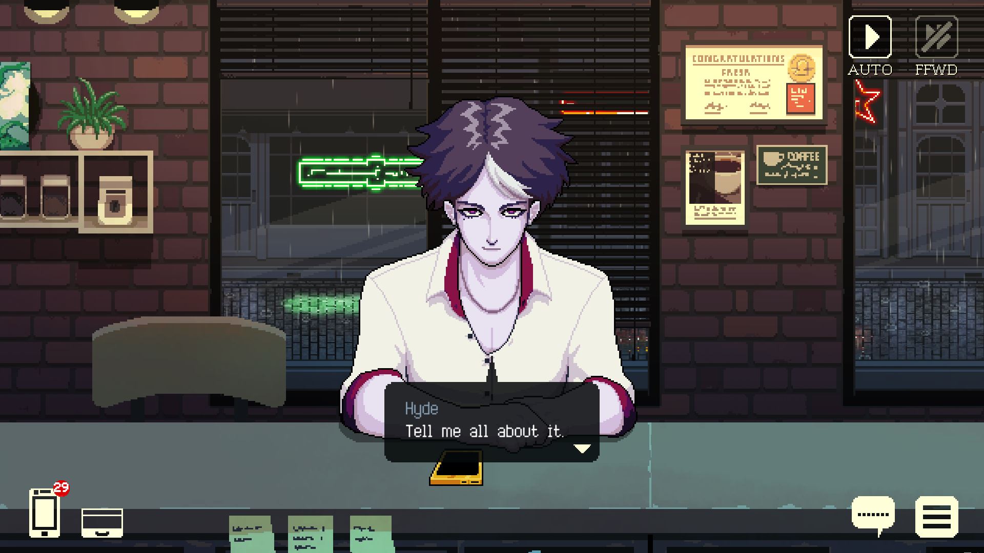 coffee talk laptop guy