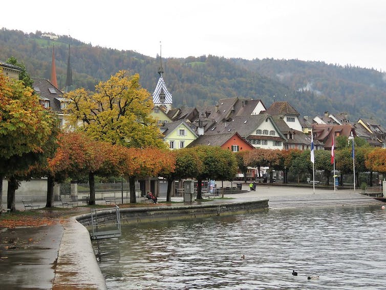 Lakeside view in Zug, Switzlernad