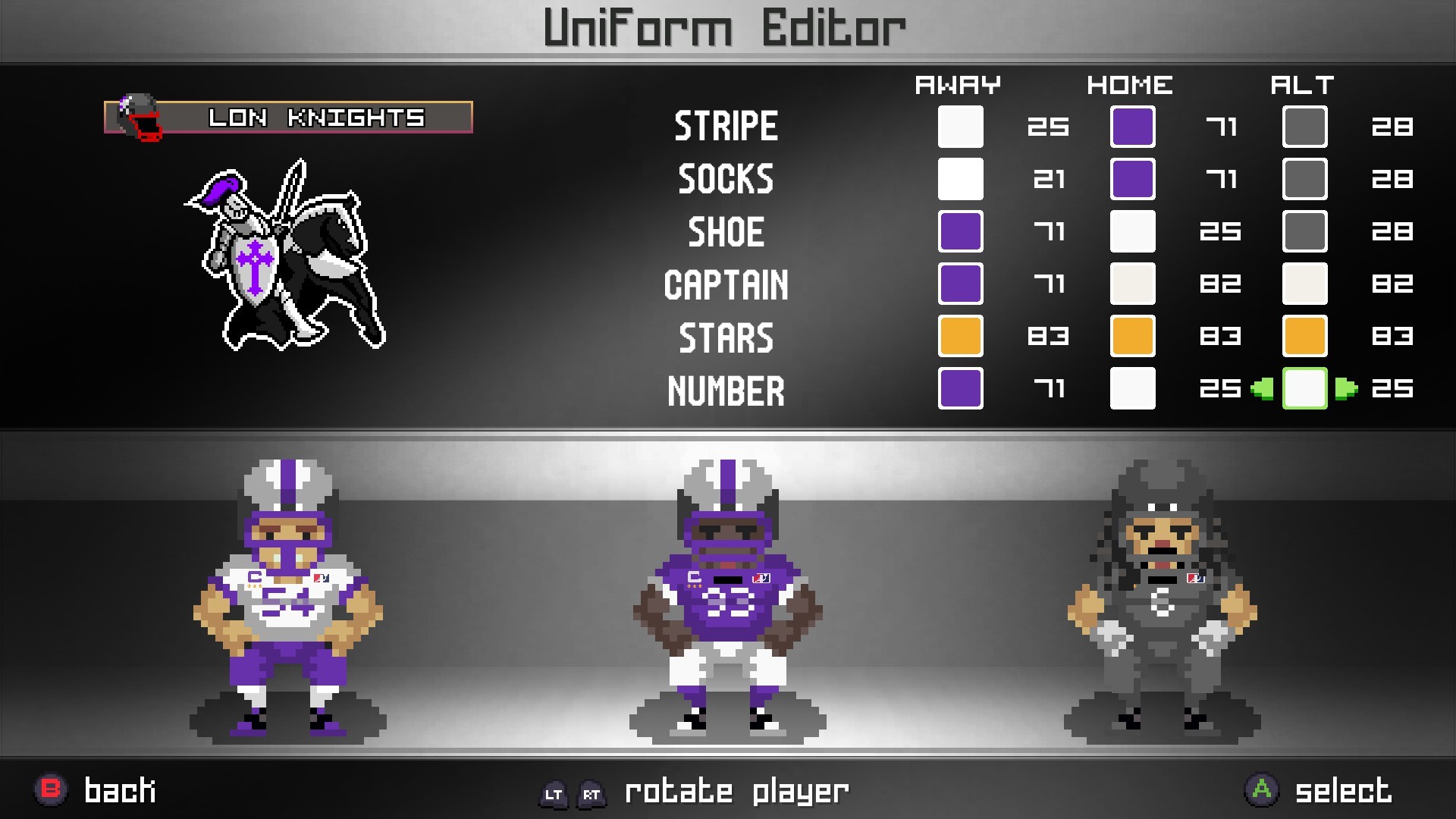 Legend bowl roster