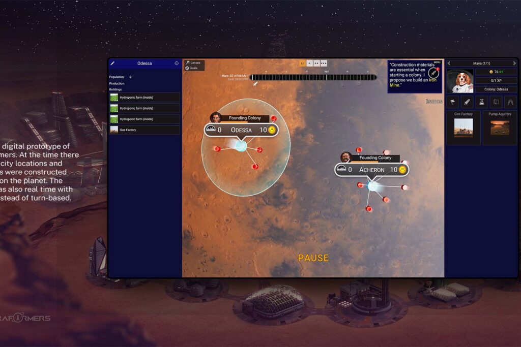 Terraformers mars map