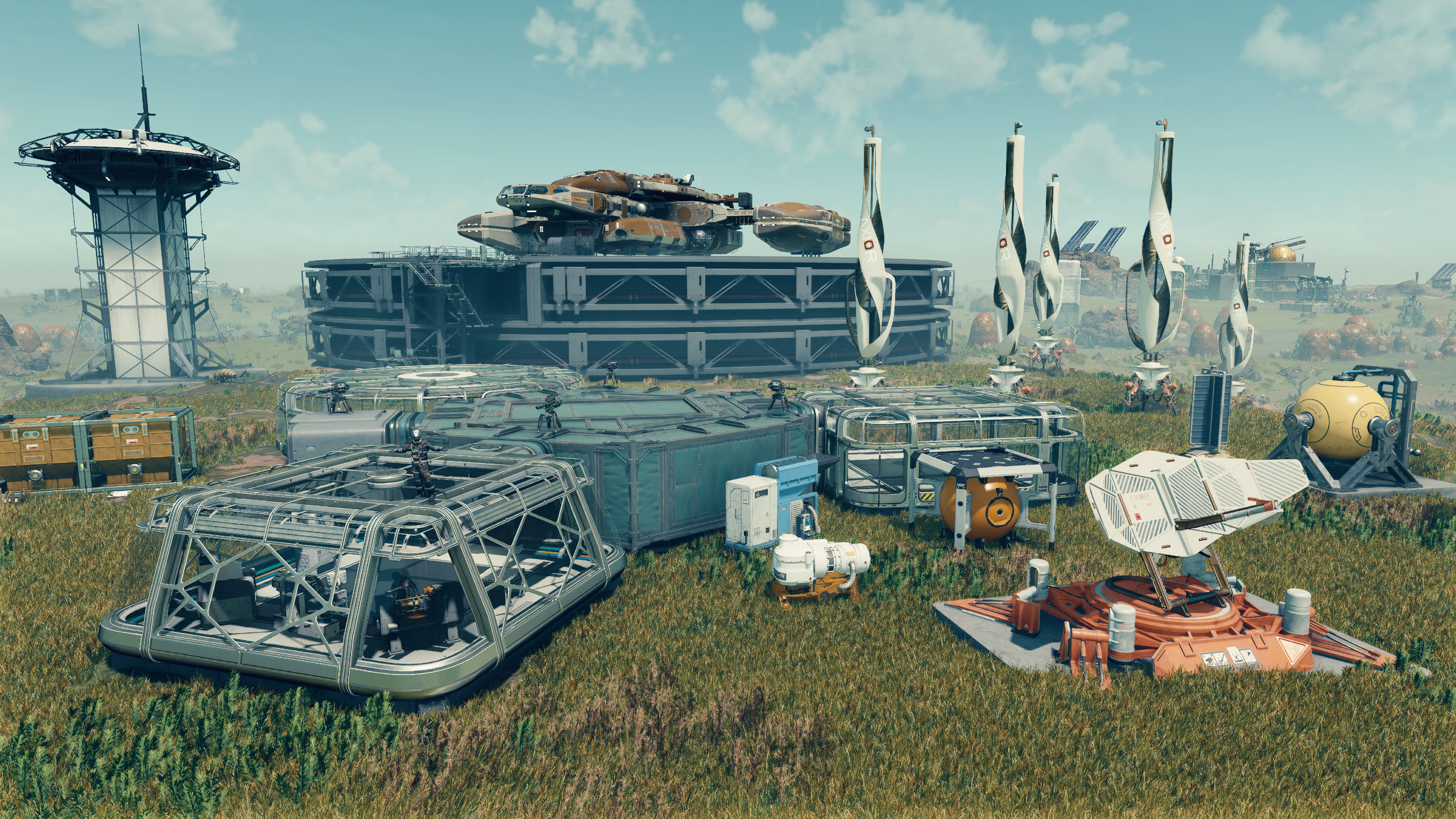 A base on an alien planet
